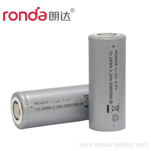 IFR26650-3200mAh 3.2V Cylindrical LiFePO4 Battery
